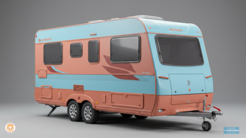 Caravane double-essieu
